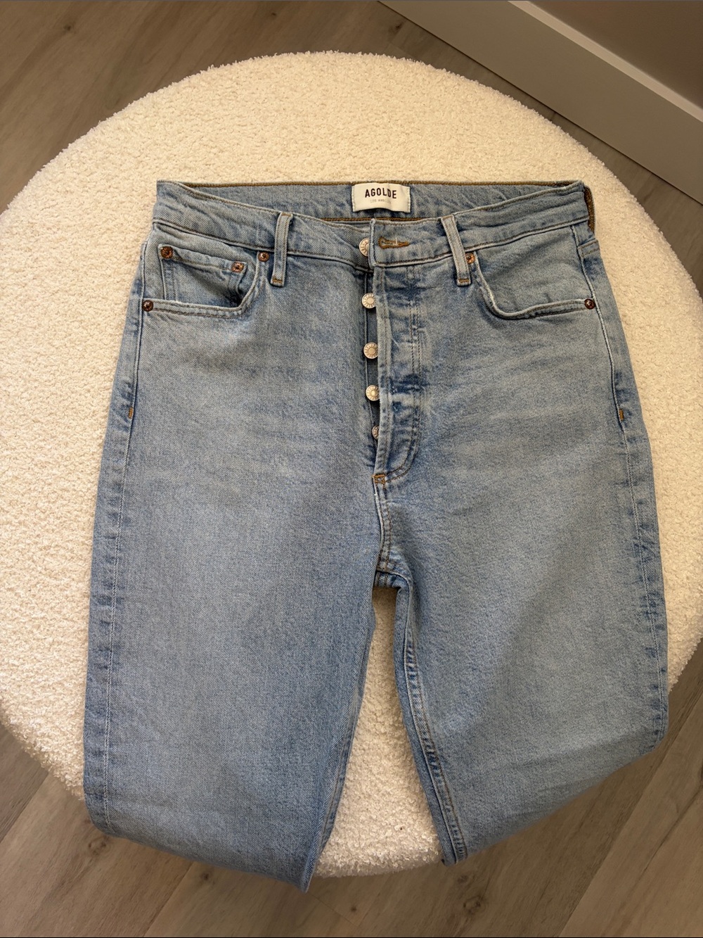 Agolde Women's Nico High Rise Slim Jeans